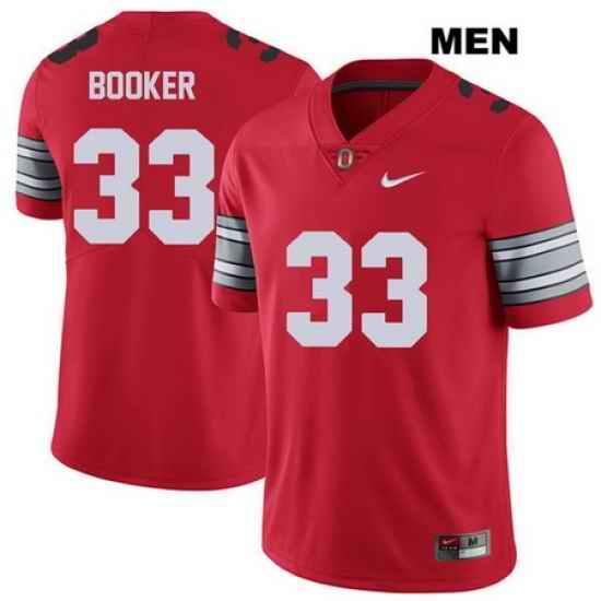 Dante Booker 2018 Spring Game Ohio State Buckeyes Authentic Mens Nike  33 Stitched Red College Football Jersey Jersey